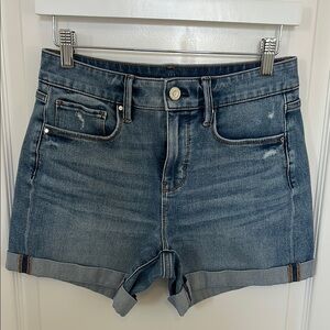 White House Black Market Blue Jean Shorts Cuffed